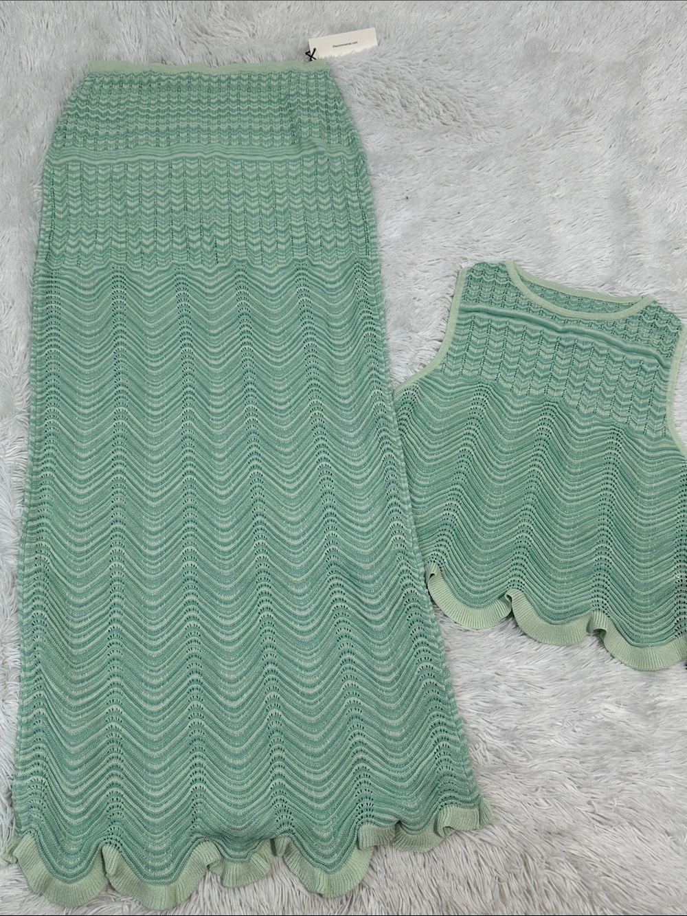 🌴 NWT Commense Knit Skirt Set - Picture 2 of 7